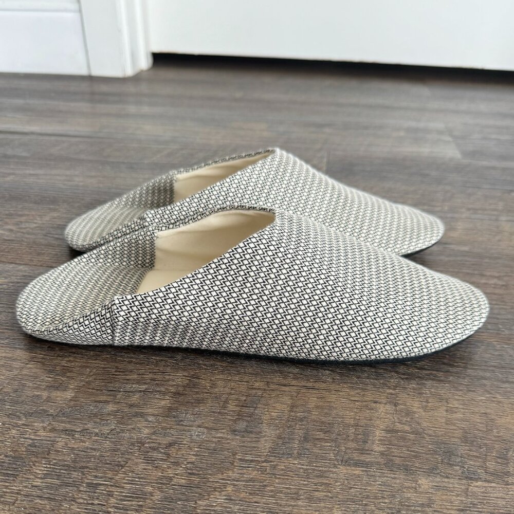 Arts & Science Babouche Slippers - Striped Cotton